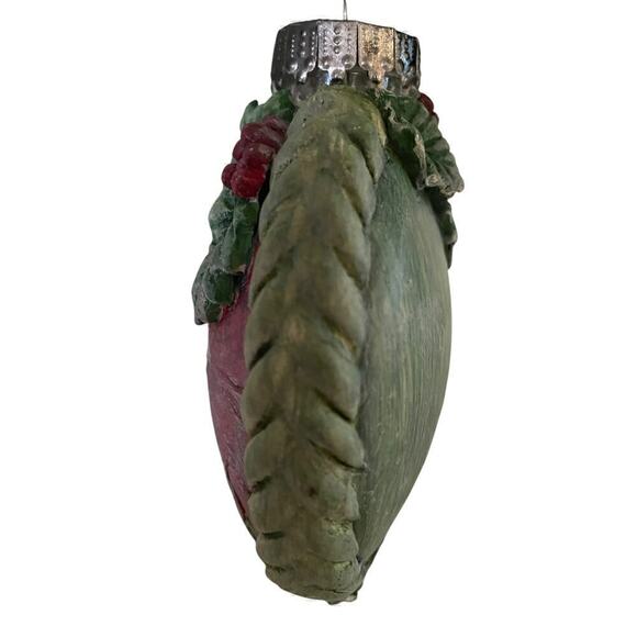 Handmade one of a kind Christmas Ornament Poinsetta - Picture 7 of 10